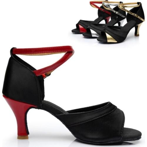 Adult Dance Shoe Latin Dancing Shoes Womens Ballroom Dancing Soft Bottom Shoes Popular Sexy Salsa Latin Shoes Ladies