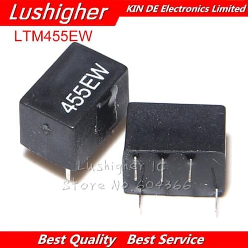 10PCS LTM455EW DIP-5 455EW DIP 455E LTM455E CFWM455EW 5Pin 455KHz