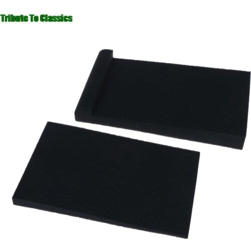 2Pcs Isolator Pads Sponge Studio Monitor Speaker Acoustic Isolation Foam black