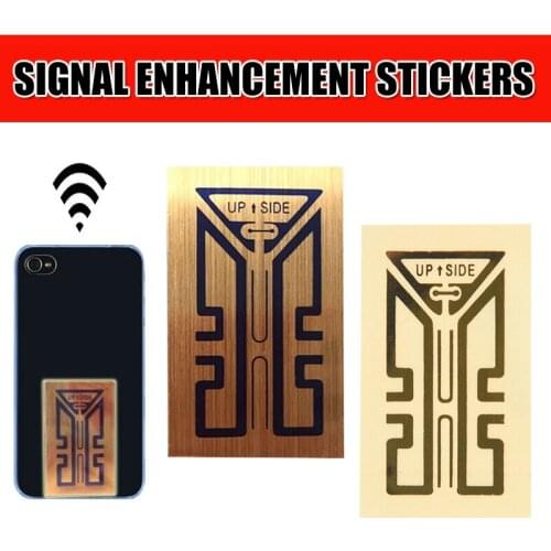 1/2/5/10 Pcs Cellphone Phone Signal Enhancement Signal Antenna Booster Stickers Mobile Phone Bracket Radiation Protection Sticke