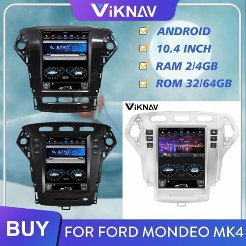 Car Radio for Ford Mondeo Fusion mk4 2007-2010 2011 2012 2013 Android Multimedia Player Stereo Receiver GPS Navigation Screen