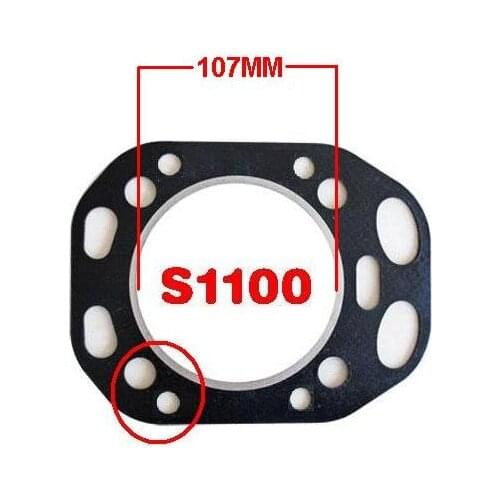 Free Shipping Diesel engine S1100 107MM Circular Direct injection cylinder head Gasket Changchai Changfa Jiangdong and so on