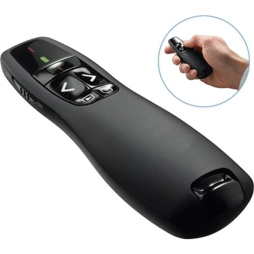 JSHFEI Wireless Presenter Red Laser Pointer R400 2.4Ghz USB PPT Remote Control for Powerpoint Presentation