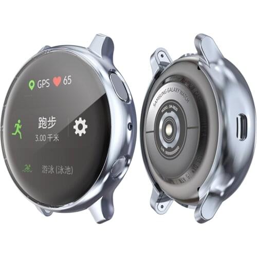 40mm/44mm Watchcases For Samsung Galaxy Watch Active 2 TPU Cover Case Shell Screen Protector Accessories Anti-scratch shell