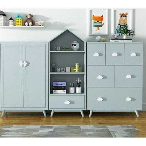 Children Anti-collision Handle Creative Door Wardrobe Drawer Furniture Handles Cartoon Star Moon Cloud Shape