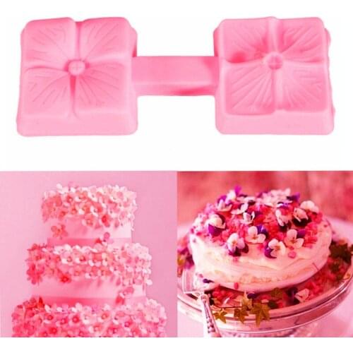 Hot Sell 1x Clover Flower Silicone Cake Mold Fondant Chocolate Decorating Baking Mould S