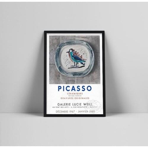 Pablo Picasso Ceramics poster, Picasso exhibition poster, Museum exhibition Art, Picasso Keramik print, Art Museum print