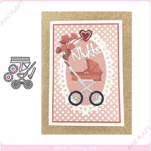 Baby Carriage Metal Cutting Dies for DIY Scrapbooking Photo Album Decorative Embossing PaperCard Crafts Die2021