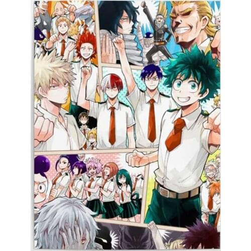 Wall Art Home Decor Hero Japan Anime Characters Canvas Painting HD Printed Cartoon Posters Modular Otaku Pictures Living Room