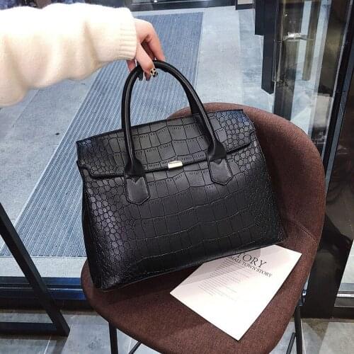 2021 New Female Handbag Cayman PU Leather Women Shoulder Bag Big Luxury Brand Summer Ladies Large Capacity Casual Totes Hand bag