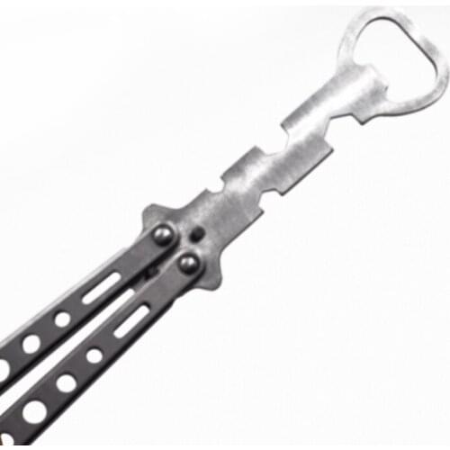 Stainless Steel Butterfly Bottle Opener butterfly Knife trainer balisong mutifunctional tool knife not sharpended