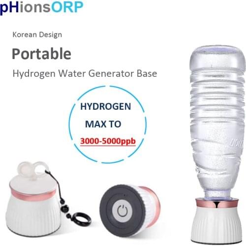 Upto 4000ppb Portable Hydrogen Water Generator Korea -600mV Antioxidant ORP Small Hydrogen Rich Water Ionizer Bottle for travel