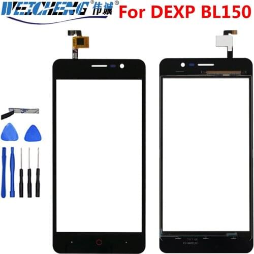Tested Well New For DEXP BL150 Touch Screen Glass Touch Panel Lens Glass Digitizer For DEXP BL 150 Phone +Tools+Adhesive