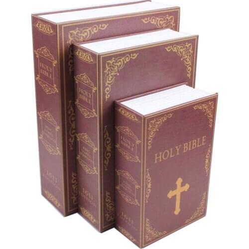 Book Safes Key Lock Dictionary Secret Money Box Metal Steel Cash Secure Hidden Piggy Bank Storage Box For Size L 26.5*20*6.5cm