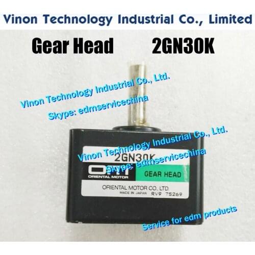 Gear Head 2GN30K (Japan Oriental) used for Motor 6W/100V 21K6GN-A for AgieCharmilles HD,SD Drill EDM Machine