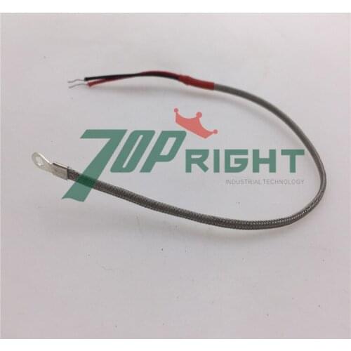 Customized thermocouple with 3mm hole ring, 25mm wire long, with the end 10mm bare metal wire