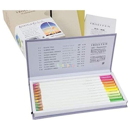 Tombow 51527 Irojiten Colored Pencil Dictionary Set, Seascape, Set of 30. Crafted Wax-Based Colored Pencils with Enamel Finish