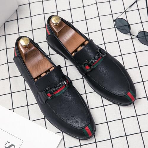 Mens Oxford Leather Shoe Men Black Shoes Skin Mens Loafers Leather Moccasins For Casual Mens Big Size Mules Suede Dress Formal