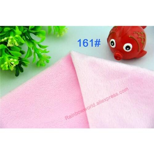 161# Light Pink Color Super Soft Short Hair 2-3mm Fleece Fabric Velvet Microfiber Velboa for DIY Patchwork Toy Shoes Sofa Pillow