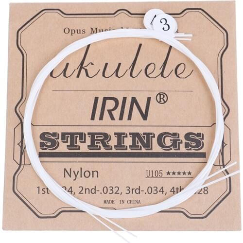 4PCS/set White nylon Ukulele U105 Strings Nylon Guitar Replacement Parts for Ukulele