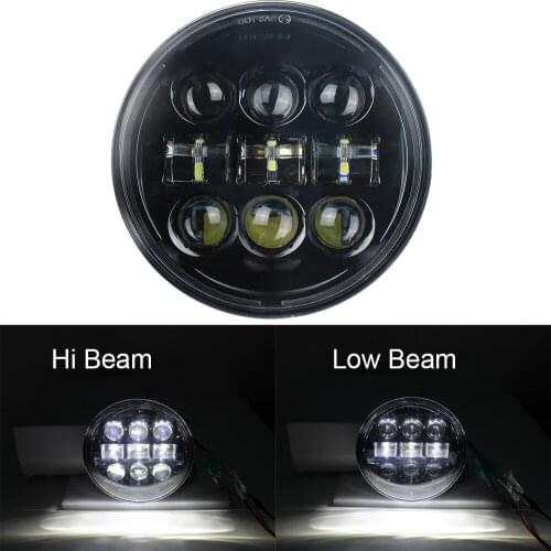 5.75" Motorcycle LED Headlight with High/Low Beam for Dyna Sportster 5.75inch Led headlamp