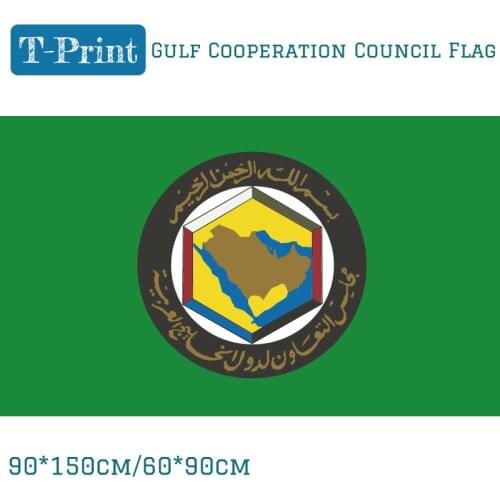 5pcs Flag Gulf Cooperation Council Flag 90x150cm 60*90cm Polyester 3x5ft Banner