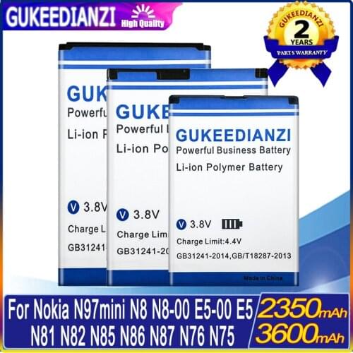 BL-4D BL-5K BL-4B BP-6MT Mobile Phone Battery BL-4D For Nokia N97 mini N8 N8-00 ,E5-00 E5 N81 N82 N85 N86 N87 N76 N75 Batteries
