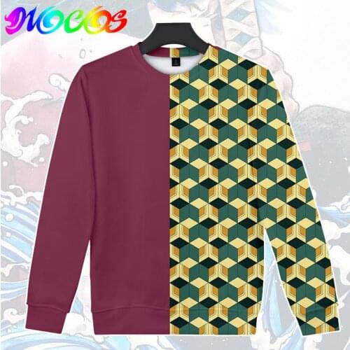 DIOCOS Demon Slayer Kimetsu no Yaiba Long Sleeve T-shirt Hoodies Tanjirou Nezuko Tomioka Giyuu Zenitsu Cosplay Costume Tops Tees