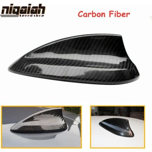Glossy Black Carbon Fiber Car Roof Shark Fin Trim Aerial Radio Antenna Cover Fits for BMW New 5 Series G30 Car Accessories
