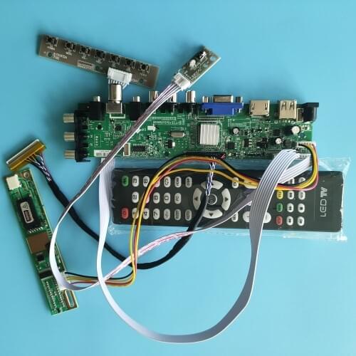 Kit for N154I1-L06 Rev.C1 Digital USB AV HDMI VGA TV Controller board 1280X800 DVB-T LCD Panel Screen monitor 1 CCFL remote