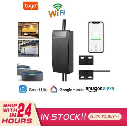 Tuya Smart Life Garage Door Sensor Opener Controller Wifi Switch Support Amazon Alexa Google Home Smart Home App With Plug