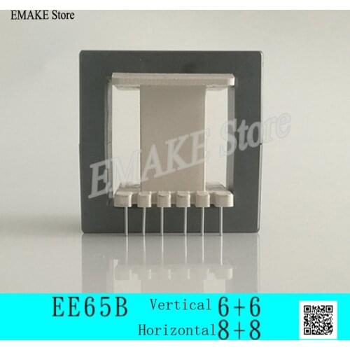 Magnetic Core EE65B Vertical Skeleton 6-pin Horizontal Skeleton 8-pin High Frequency Transformer Manganese-zinc Ferrite