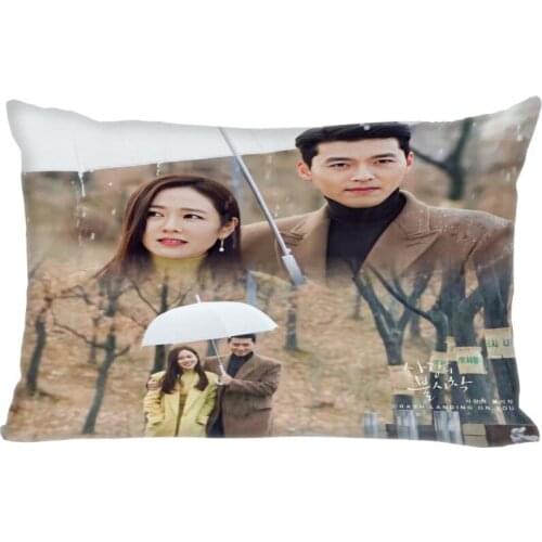 Custom Pillowcase Crash Landing on You Rectangle Zipper Polyester Cotton Pillow Cover Size 35X45cm (One Sides)