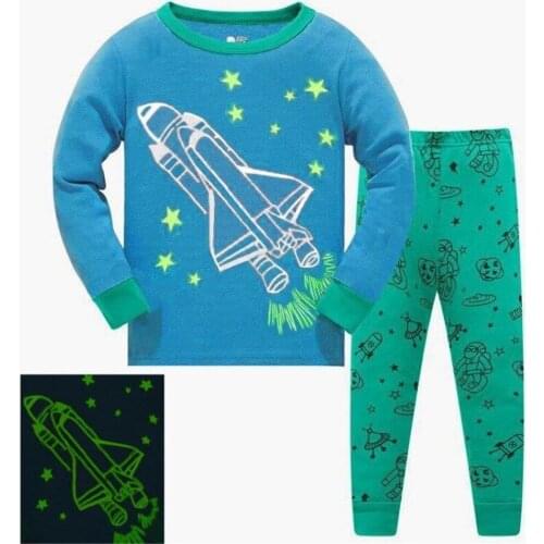 Jumping Meters New Arrival Baby Girls Clothing Sets Space Man Boys Girls Pyjamas Fashion Home Clothes Kids Sleepwear