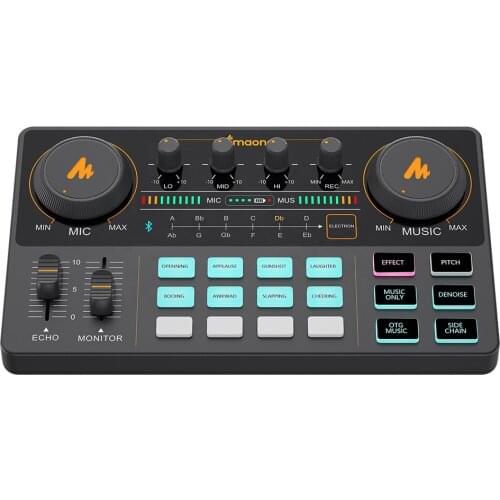 Profession Adjustable Volume Audio USB Instrument with Sound Card dj music mixer