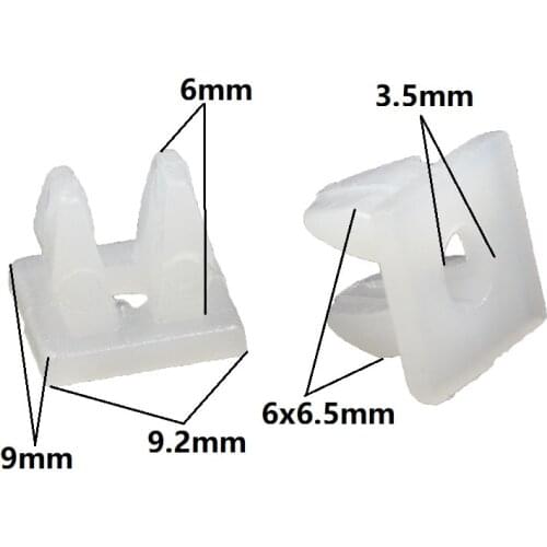 Size Multiple choices 50Pcs Car Plastic Fixed Retainer Nut Screw Grommet Clips Fastener