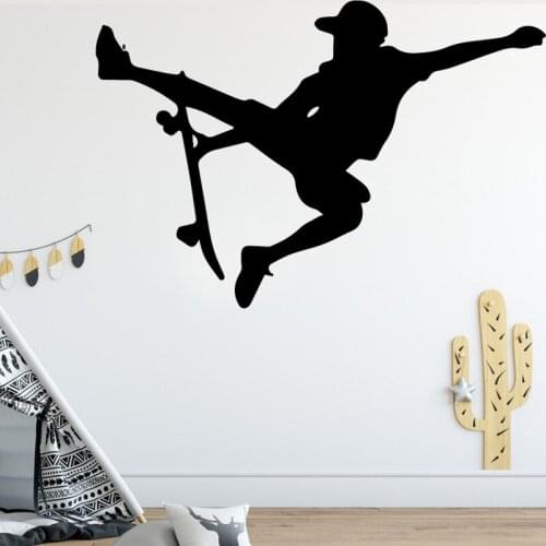 Self-adhesive Wall Design, Skateboard Frame Wall Sticker, Creative Wall Sticker For Childrens Room, Vinyl Home Decoration