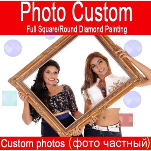 DIY PHOTO CUSTOM Diamond Painting Picture of Rhinestones Diamond Embroidery Beadwork 5D Cross Stitch 5D Home Decor