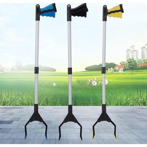 Foldable Trash Reachers Pickers Gripper Adjustable Angle Waste Collection Grabber Garden Pick Up Assist Tools