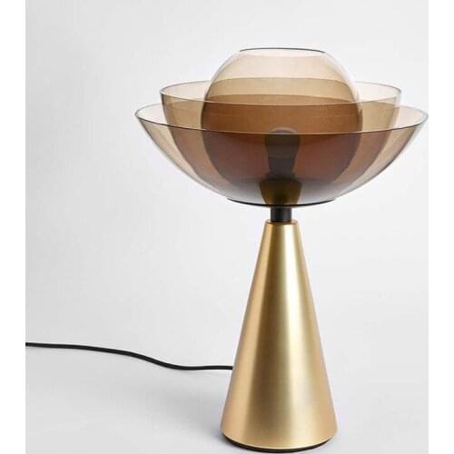 Modern glass ball led bedside lamp lampara de mesa xiaomi mijia living room for bedroom deco