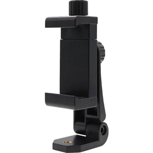 Universal Cell Phone Tripod Adapter Smartphone Holder Mount Adjustable Clip 1/4 inch Screw Hole Mobile Phone Stand