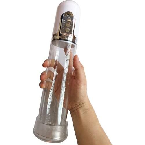 USB Rechargeable Electric Penis Pump Penis Enlarger Vibrator Automatic Penis Pump Vacuum Enlargement Extender Mens Sex Products