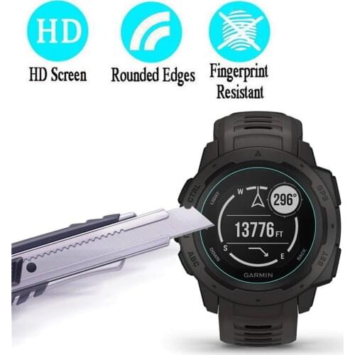 Tempered Glass Film Watch Screen Protector For Garmin Instinct Smart Watch Accessories Anti-fingerprint Resistance to friction