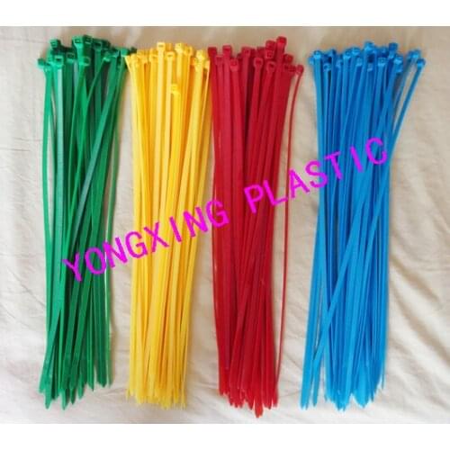 100pcs/lot 2016 new 4 color 11.81 inch(40lbs) 3.5x300mm Network Nylon Plastic Cable Wire Zip Tie Cord Strap