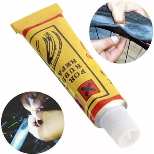 5pcs/package thumb tire repair rubber bicycle tire repair mountain bike tire inner tube puncture tire repair glue cement cold g