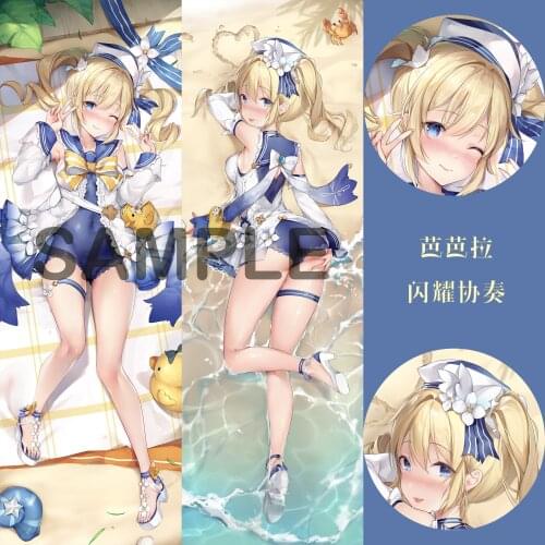 Anime Game Genshin Impact Barbara Sexy Girl Dakimakura Hugging Body Pillow Case Cover Pillowcase Cushion Bed Linings Gifts ZT