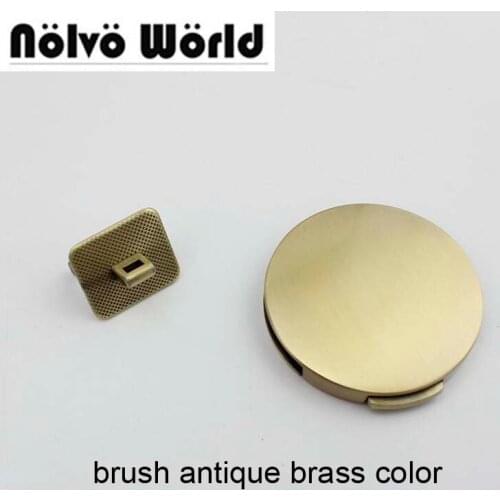 2pcs 4 colors 49mm roud push lock for Bags Handbags Closured, Repair Rouden Lock Parts Accessories