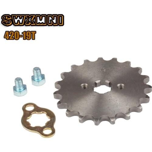 420 Chain 19T 17MM 20mm Front Engine Sprocket Cog Fit Motorcycle ATV Gokart 50cc 70cc 90cc 110c 125cc Pit Dirt Bike
