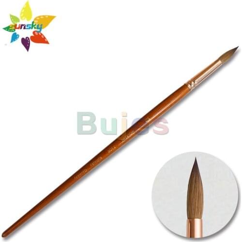 Original Japan Holbein 7100 Collinski red mink Round head Professional Oil painting brush pen Strong adsorption Art supplies