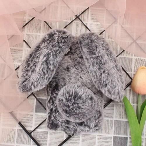 Case For Xiaomi Redmi 5A Cover luxury Rabbit Rhinestone Fluffy Fur cute soft phone Case For Xiaomi Redmi 5A case funda kimTHmall